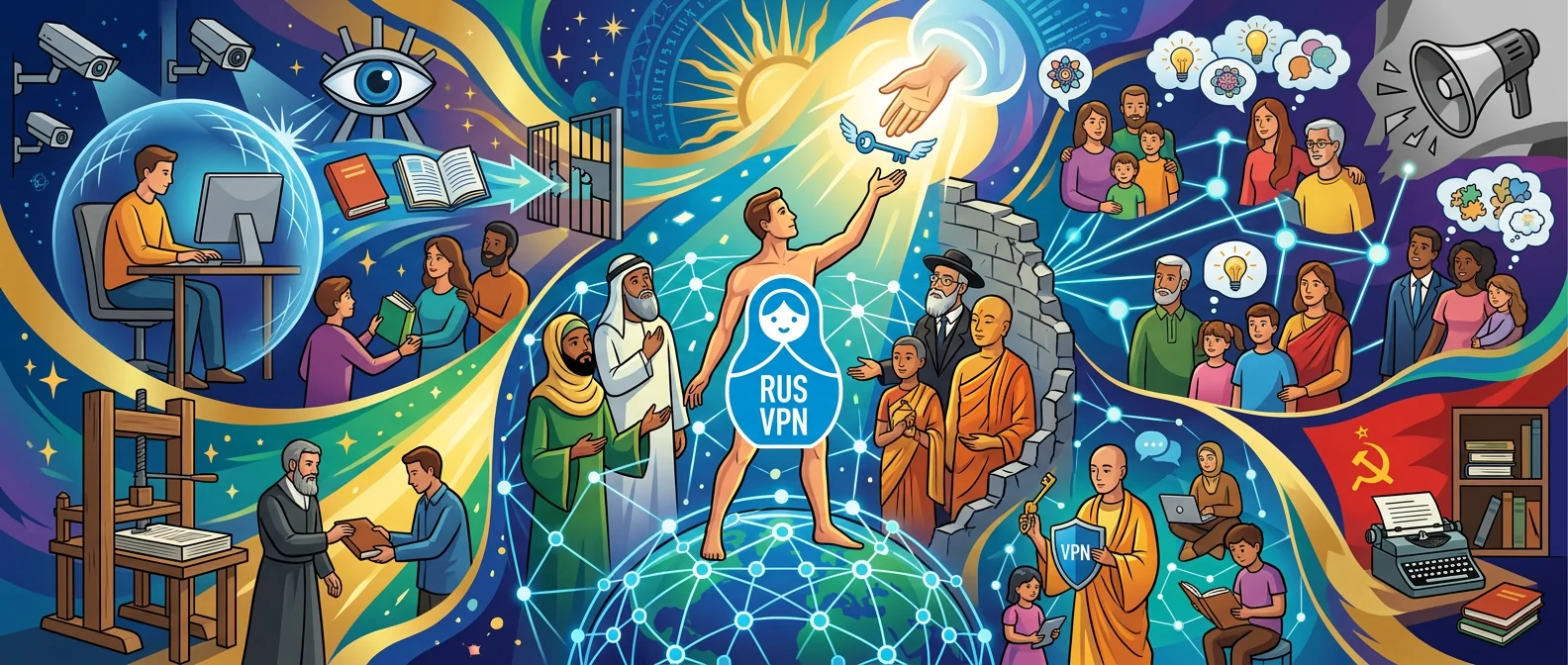 God created man free — freedom of information as a sacred right