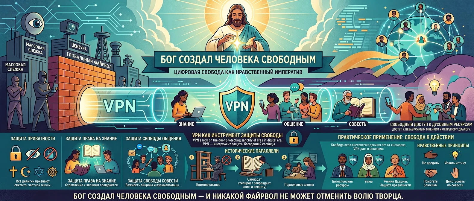 God created man free — freedom of information as a sacred right